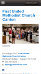 Mobile Screenshot of cantonfumc.com
